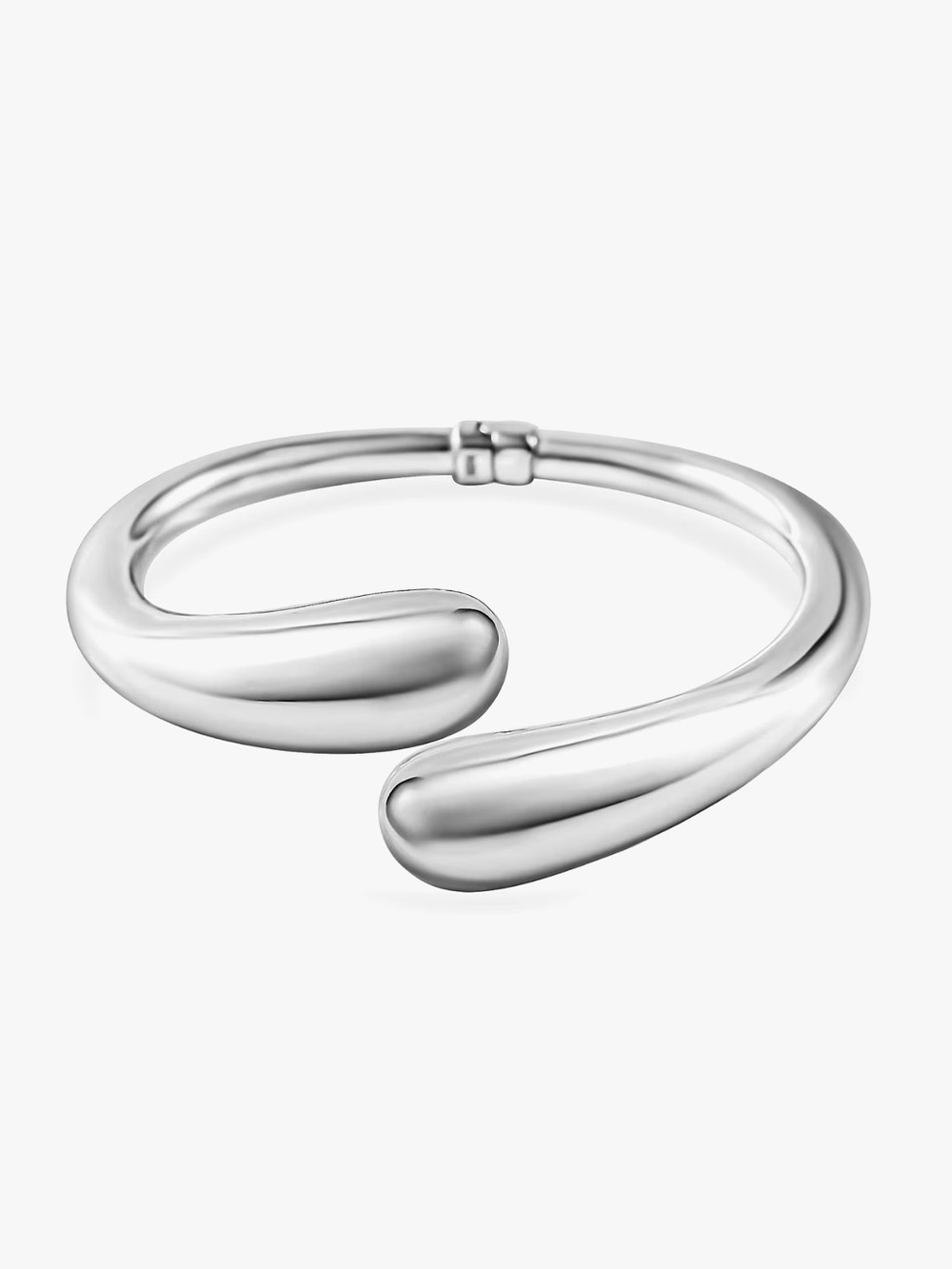 Sterling Silver Spring Hinge Bangle Bracelet